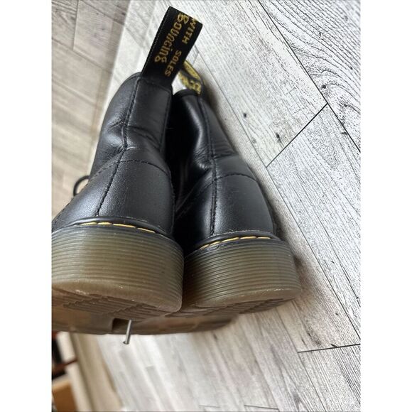 Dr. Martens Doc 1460 J Combat Boots Kids Youth Size 1 Black Leather Side Zipper - Picture 10 of 10